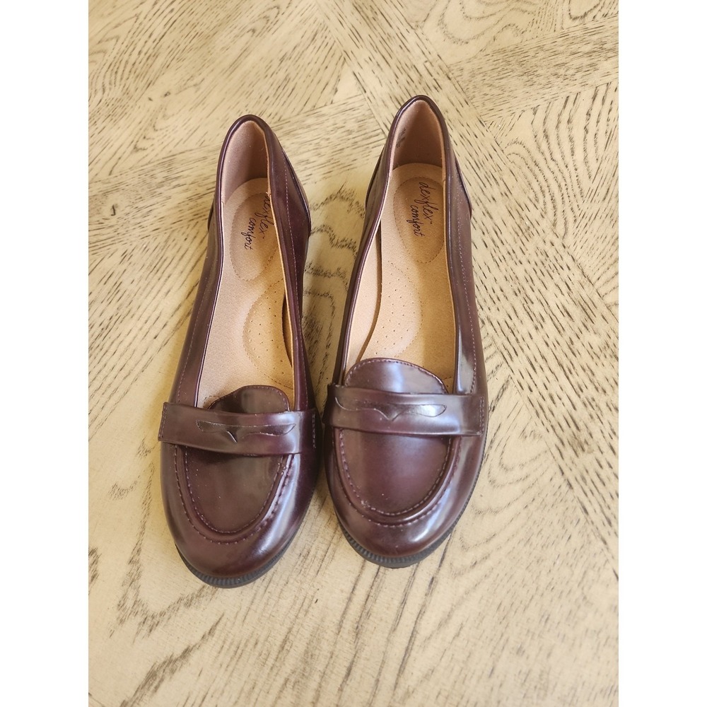 Penny loafers Dexflex comfort shoes 7.5 womens New slip ons Brown